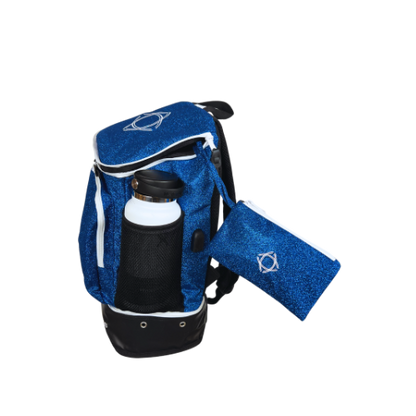 Fortis Backpack- Red sparkle/White
